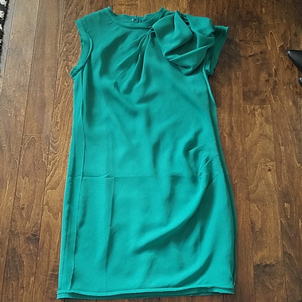 Asos deconstructed dress with exposed zipper